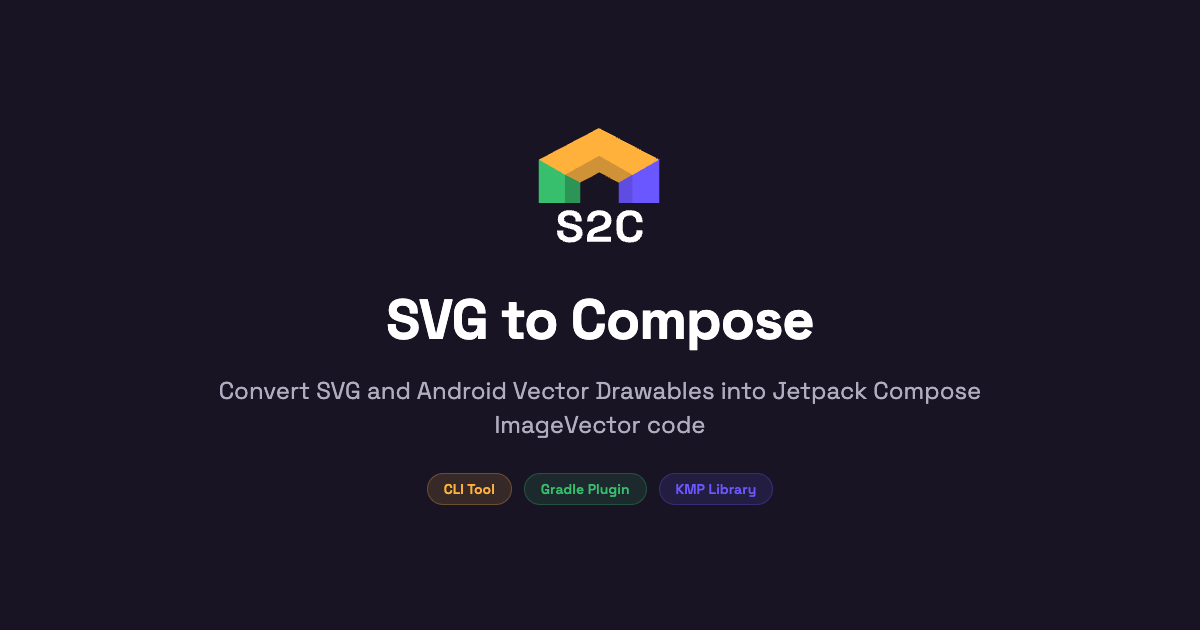 CLI Tool - Convert SVG to Compose | SVG to Compose
